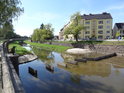 Řeka Tichá Orlice ve městě Choceň