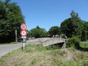 Silniční most přes Tichou Orlici, silnice II/311 přichází od obce Verměřovice.