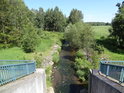 Řeka Tichá Orlice v obci Lichkov