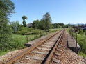 Železniční most přes Tichou Orlici v obci Dolní Orlice na trati, kde v roce 2012 spatřit vlak bylo ojedinělým úkazem.