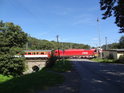 V Brandýse nad Orlicí můžeme spatřit lokomotivu Taurus, patřící rakouským drahám.
