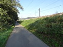 Cyklistická stezka od Ústí nad Orlicí na Choceň se nachází mezi Tichou Orlicí a hlavní železniční tratí.